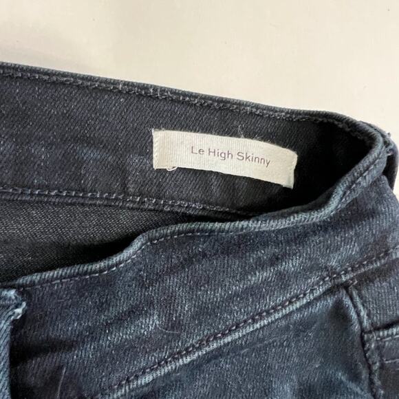 Frame Le High Distressed Skinny Jeans In Portofino Sz 25 - Picture 3 of 9